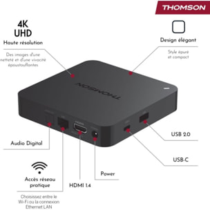 Passerelle multimédia THOMSON 245 Box 4K avec Google TV