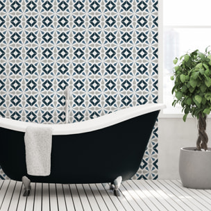 Stickers muraux - Sticker Mural Carrelage adhésif Cuisine Salle de Bain - 60 STICKERS CARRELAGES AZULEJOS FORTUNA