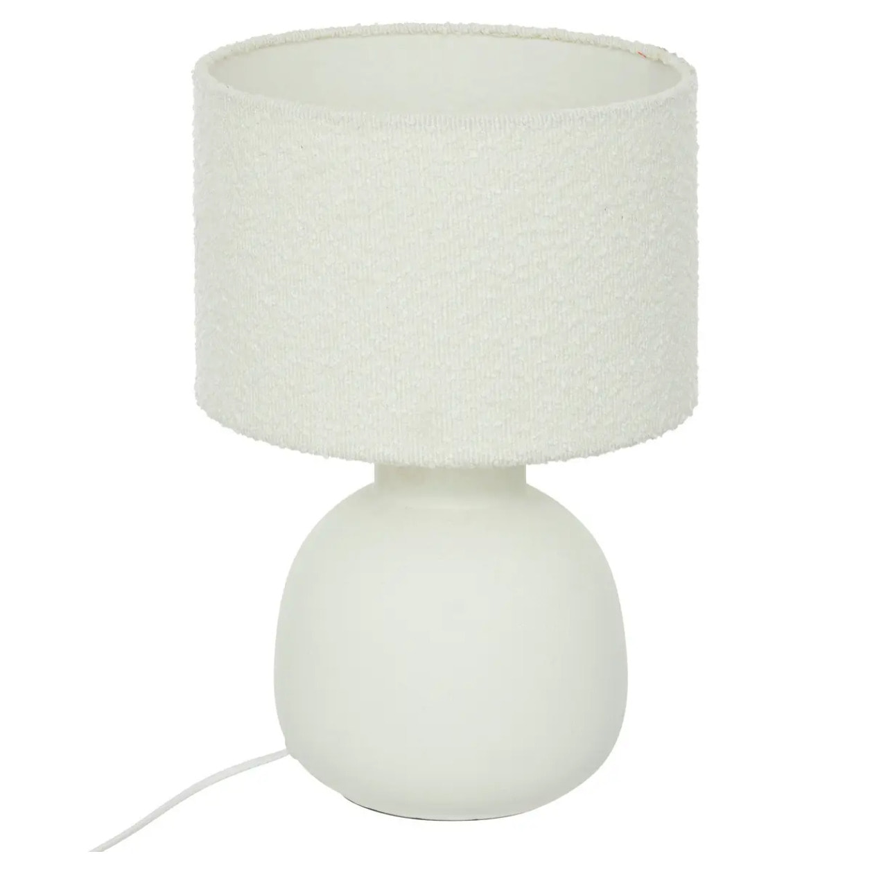 Lampe ronde "Lali" H43cm blanc