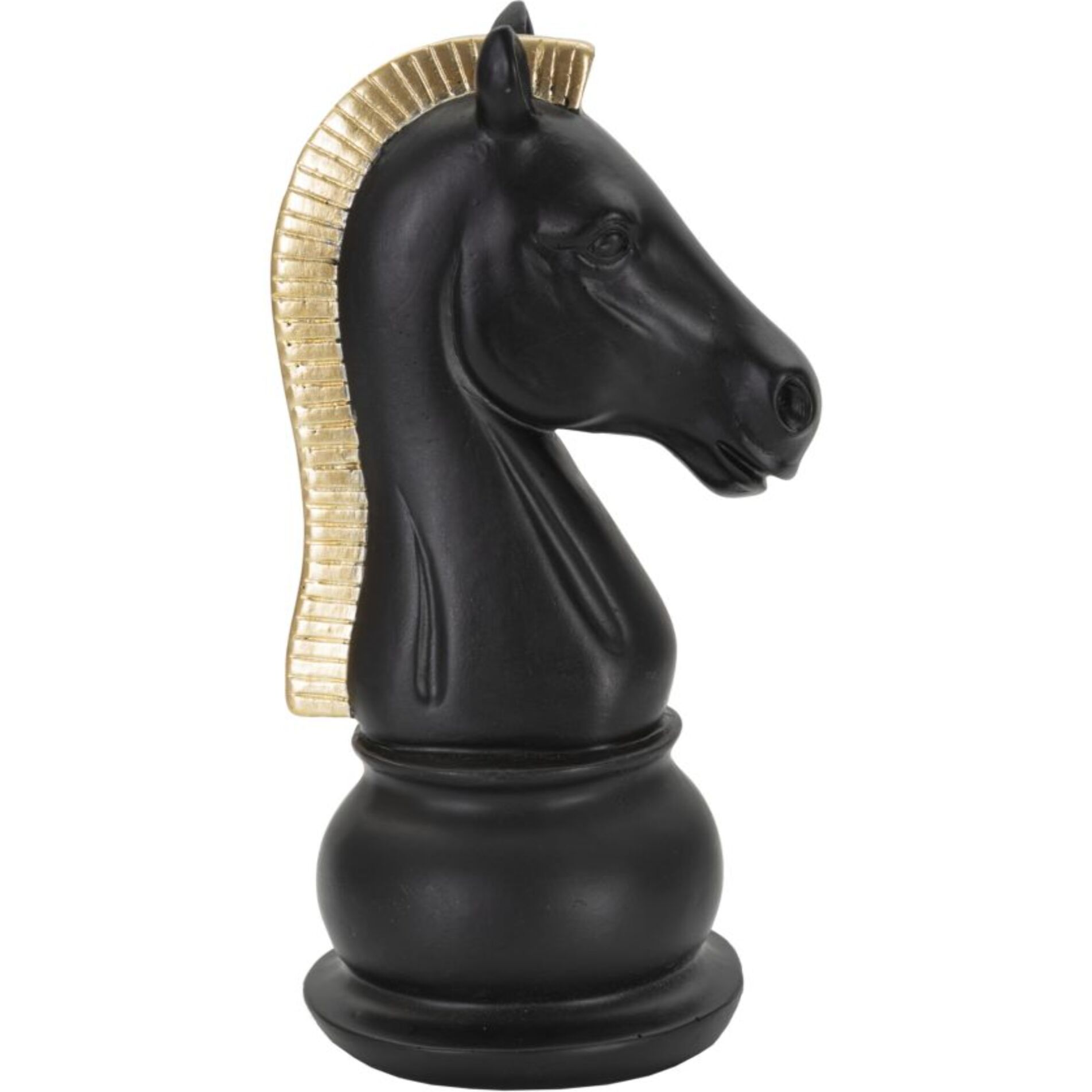 CAVALLO NERO E ORO CM 10,5X8,5X19
