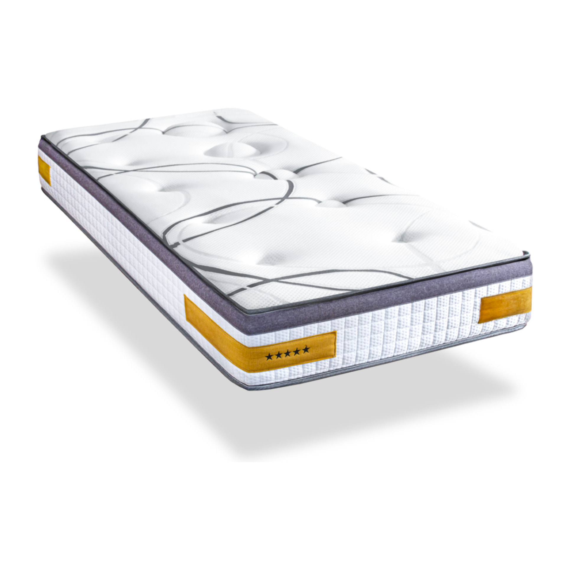 Matelas Copenhague, Soutien Ferme, 24 cm, Mémoire de Forme & mousse Supersoft