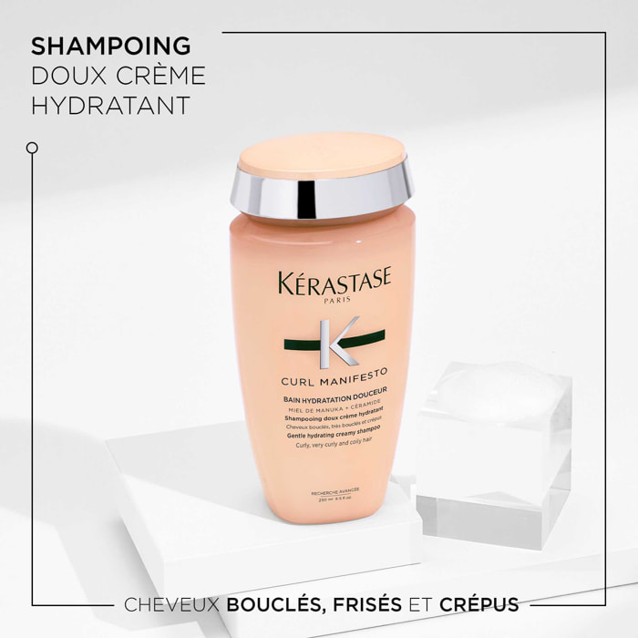 Shampoing Bain Curl Manifesto Hydratation Douceur 250ml