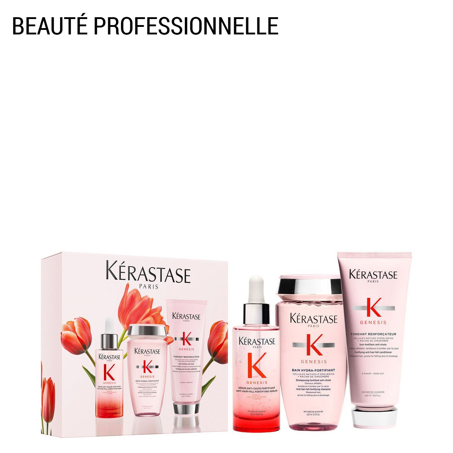 Genesis - Coffret Bain Hydra-Fortifiant 250ml + Sérum Anti-Chute Fortifiant 90ml + Fondant Renforçateur 200ml