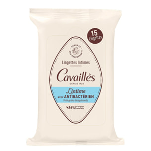 L'intime Anti-Bactérien - Lingettes Hygiène Intime x15