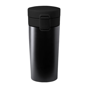 Vaso térmico de acero inox, con doble pared y 380 ml de capacidad. Incluye tapa con cierre a rosca para un óptimo sellado y dosificador.