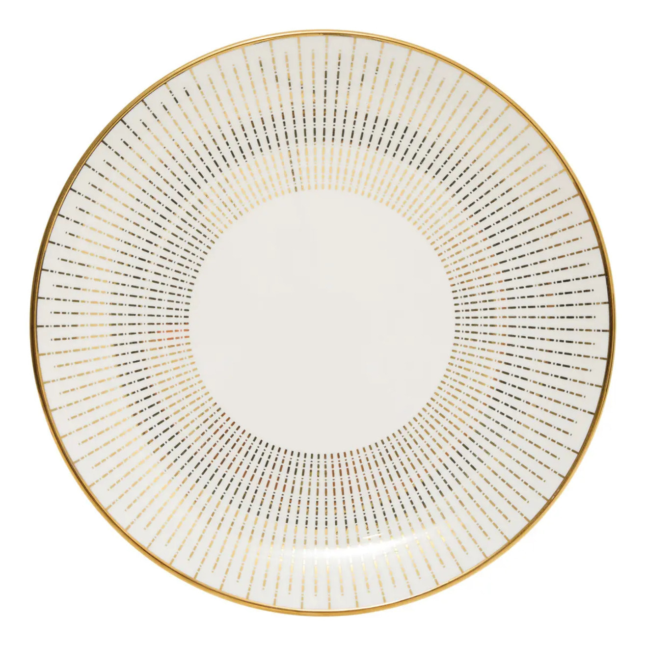 Assiette plate Lunis ronde D.26cm doré