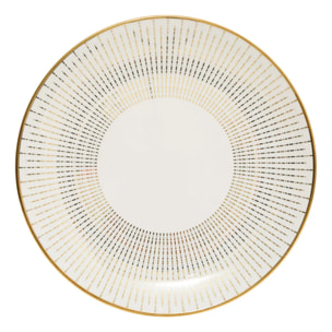 Assiette plate Lunis ronde D.26cm doré