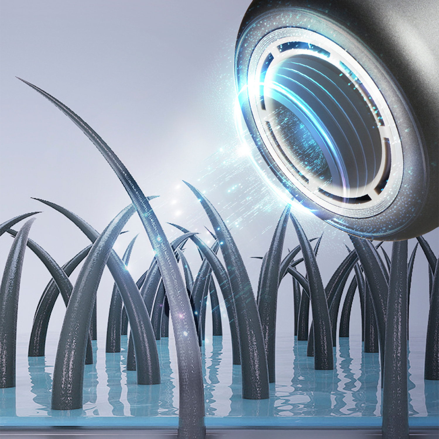 Asciugacapelli ionico da 1500W, 3 velocità, fino a 90°C. Include beccuccio concentratore magnetico.