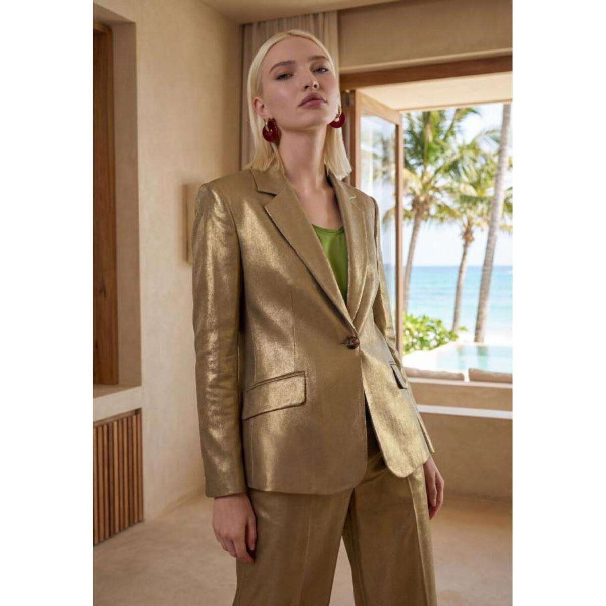 Blazer sartoriale metallizzato