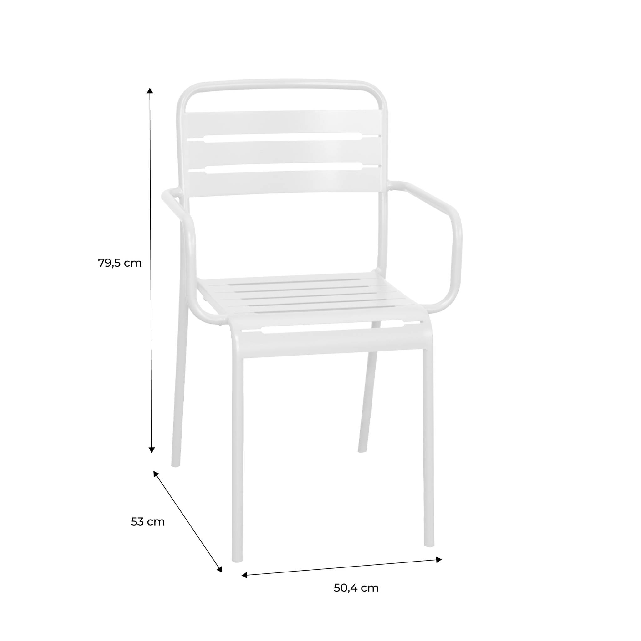 Lot de 2 fauteuils de jardin acier. 2 places. jaune. Amelia. L50.4 X P53 X H79.5cm