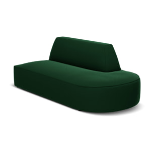 Canapé modulable droit "Charles" 2 places en velours vert