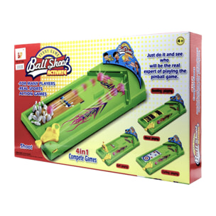 4 JUEGOS EN 1: BOLOS, GOLF, CURLING, DISCOS