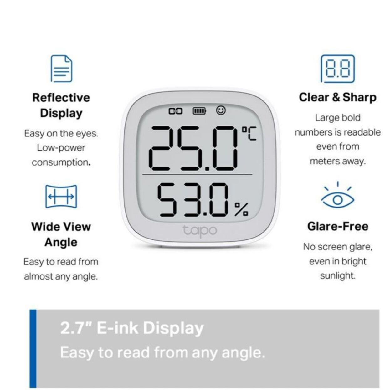 Détecteur de fumée TP-LINK Tapo T315 Température/Humidité