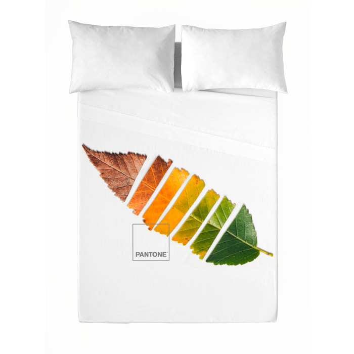 Pantone - Juego de Sábanas Estampadas - Incluye 1 o 2 Fundas de Almohada - 100% Algodón - Leaf