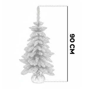 Sparky - Mini Albero di Natale Pinetto Tradizionale in PVC H90 cm, 96 Punte