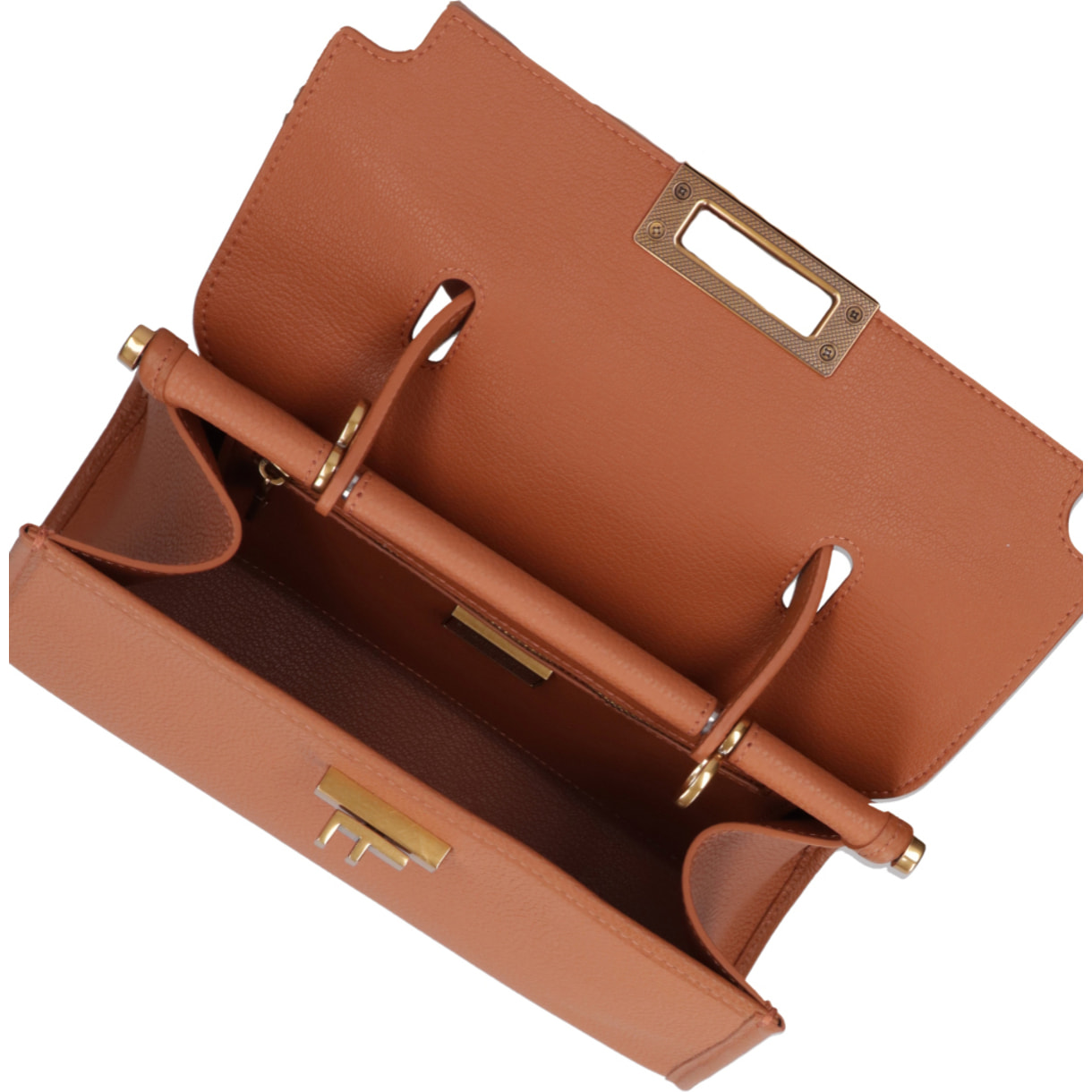 Borsa a mano da donna Made in Italy - Modello Embera Plus - 100% pelle - 28.0 x 17.0 x 9.0 cm