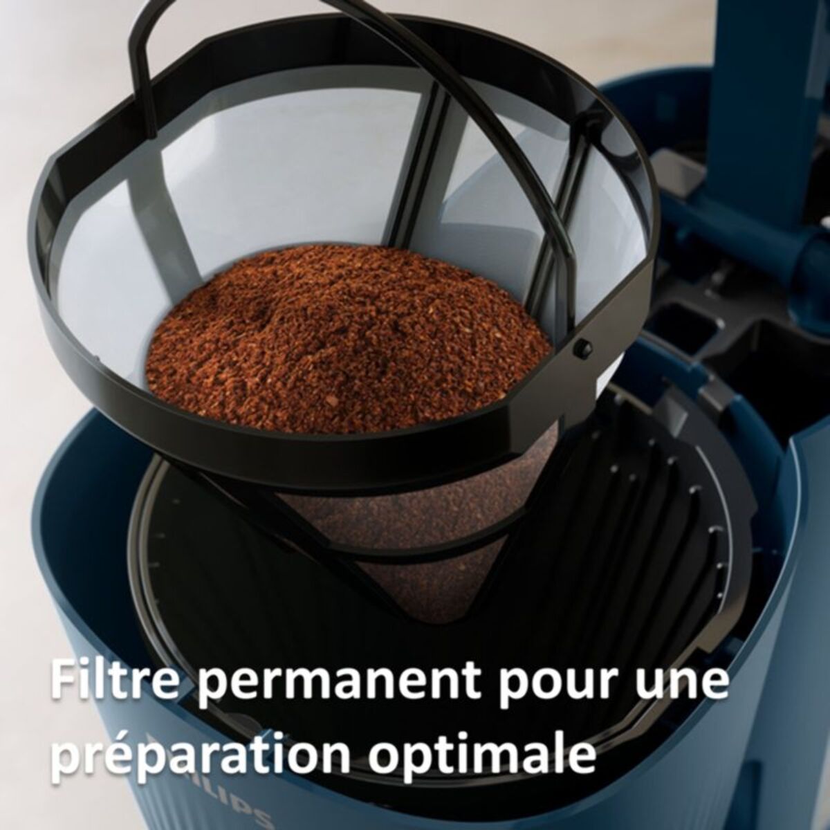 Cafetière filtre PHILIPS HD7411/70 Cafetière bleue Série 3000, 1.25L, 1000W