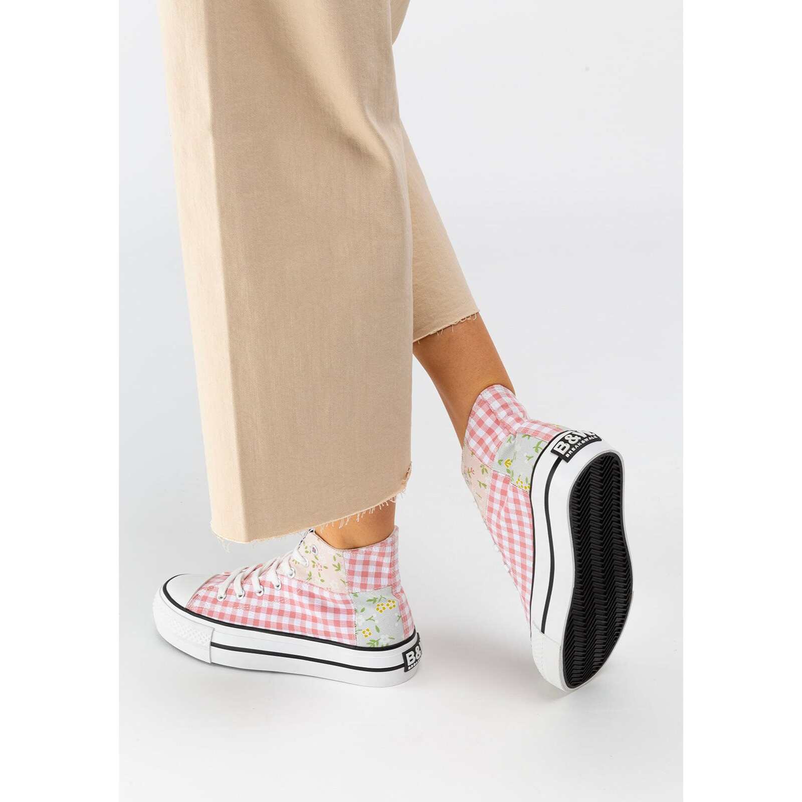 Flores Vichy Hi-Top Zapatillas de lona