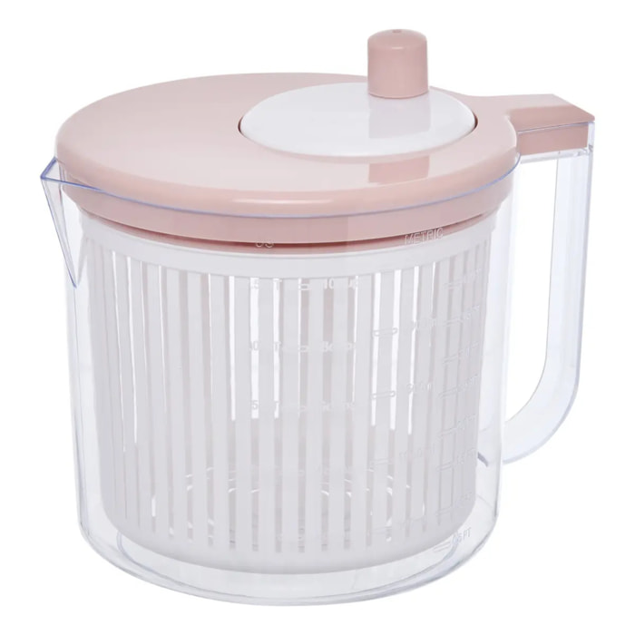 Essoreuse à salade Poly ronde 2,5L rose