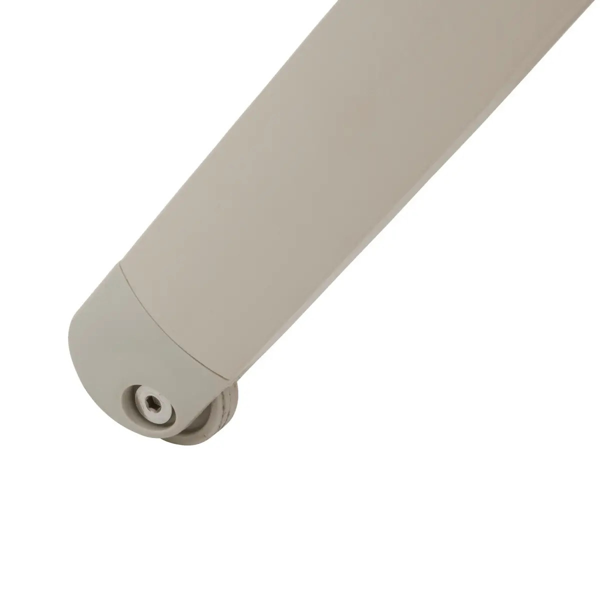 Transat "Bonao" lin & argile 2 roues en aluminium et texaline