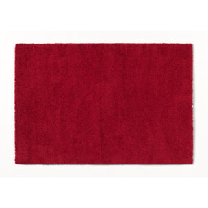 SHAGGY UNI - Tapis shaggy à poils longs, motif uni rouge