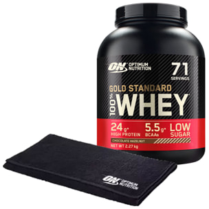 Proteine Isolate in Polvere Cioccolato alle Nocciole 2,27Kg Gold Standard 100% Whey con Aminoacidi + Asciugamano