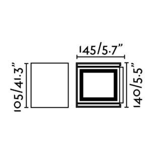 OLAN LED aplique gris oscuro