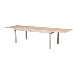 Table de jardin 12 places Piazza extensible argile