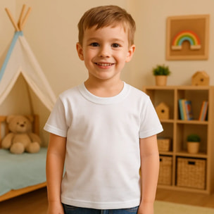 Camiseta Niño M/C Canale 1X1 Blanco Talla 2