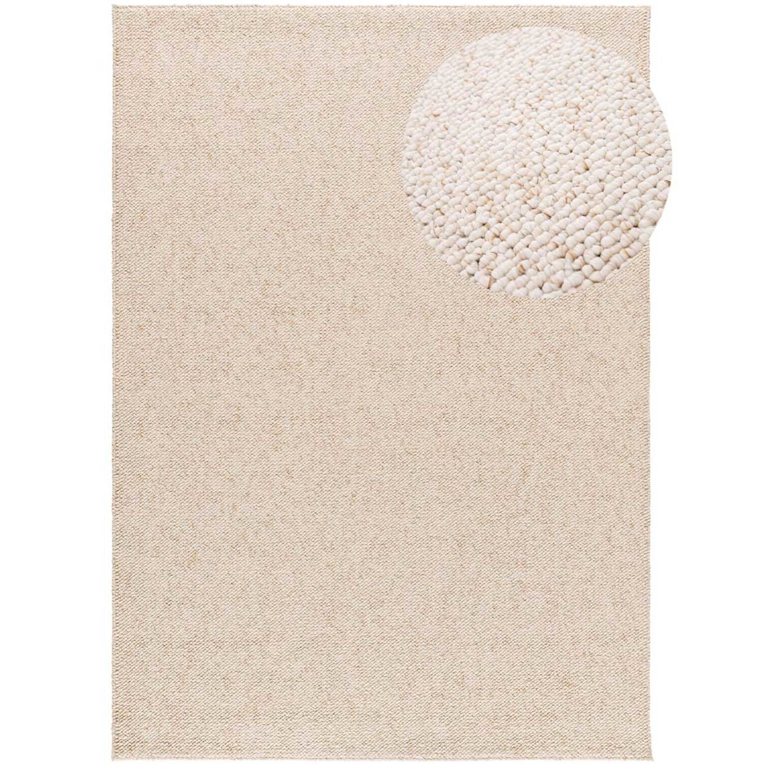 PETRA Alfombra lavable tejido en bucle en blanco, varias medidas disponibles.