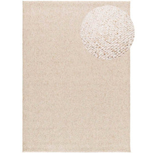 PETRA Alfombra lavable tejido en bucle en blanco, varias medidas disponibles.