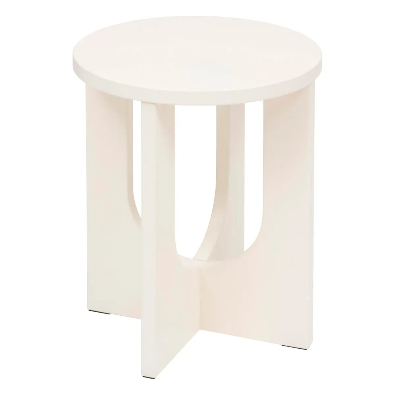 Table d’appoint "Bloom" ivoire 50,540x40cm