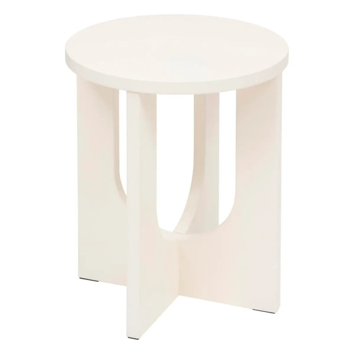 Table d’appoint "Bloom" ivoire 50,540x40cm