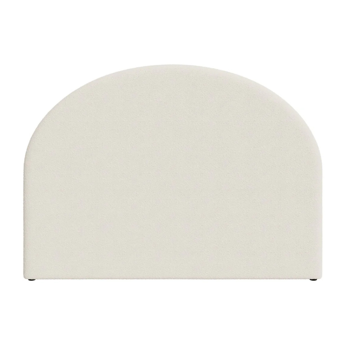 Tête de lit en tissu bouclé beige 160 cm - Eva