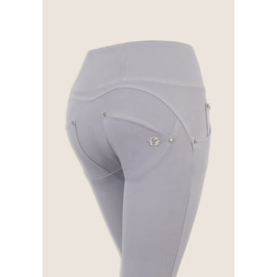 Pantaloni push up WR.UP® vita alta superskinny tessuto navetta