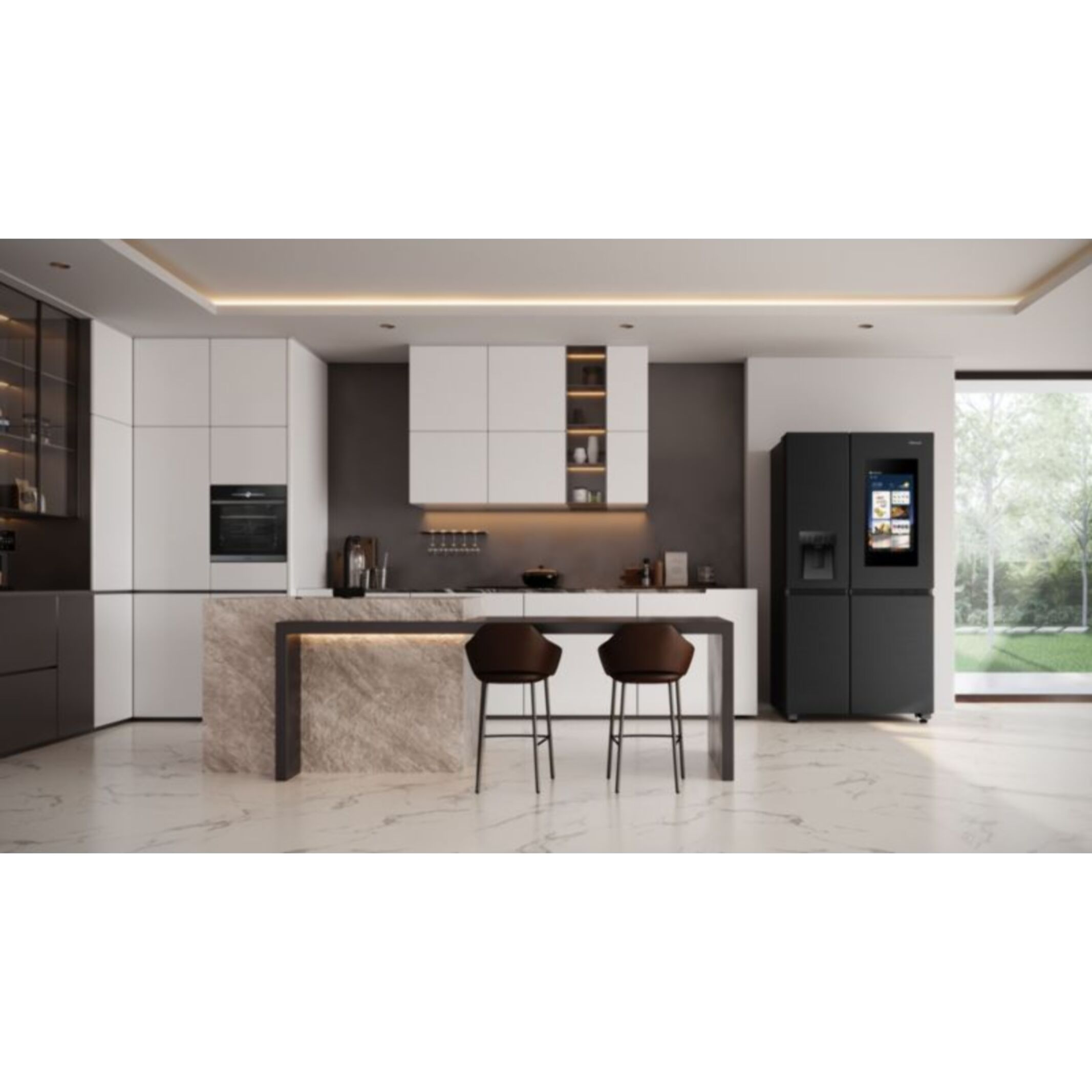 Réfrigérateur Américain HISENSE RS9P628GPFE smart screen