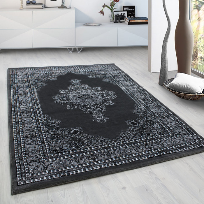 MARRAKESH - Tapis classique à motif berbère gris - MAR0297GRI