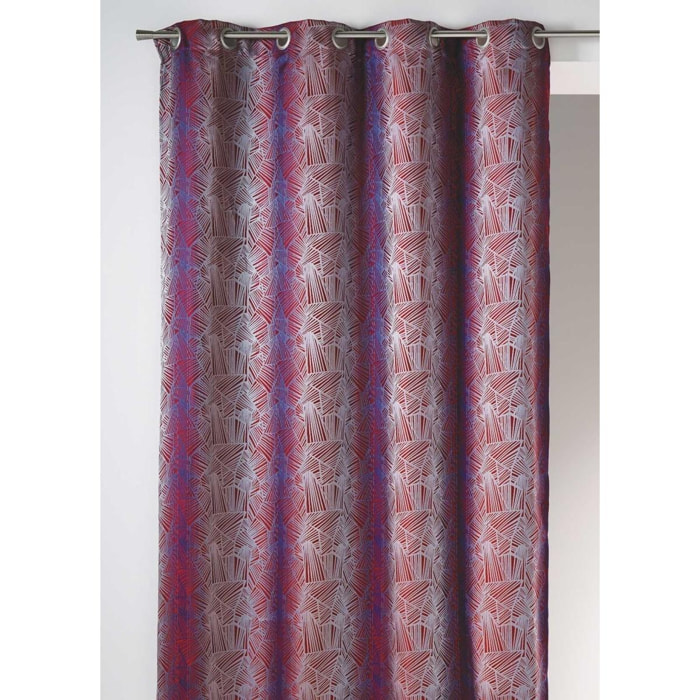 Rideau en Jacquard Ethnique - VIOLET PARME