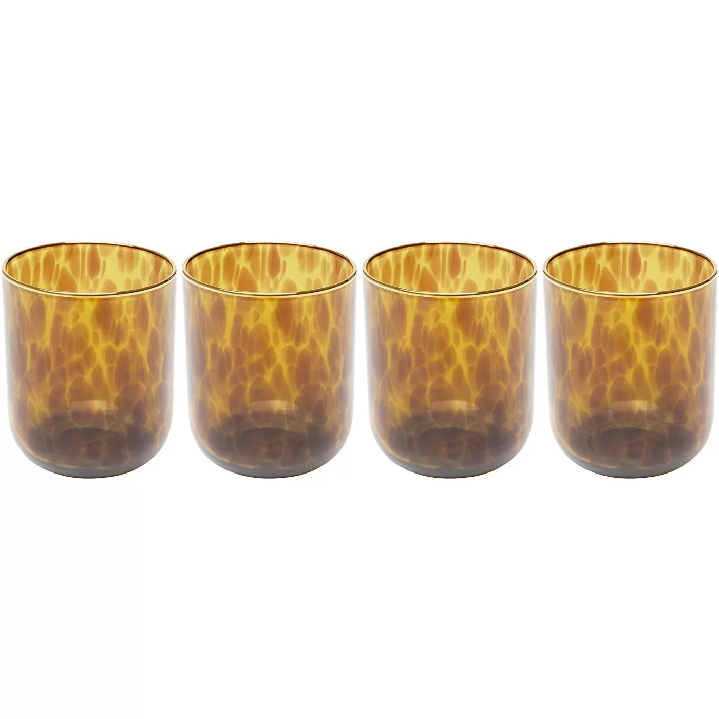Verres à eau Caramel 10cm set de 4 Kare Design