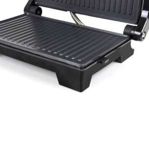 Parrilla eléctrica grill JATA JEGR1107 con placas rayadas (22,8 x 14,5 cm) antiadherentes 1000 W