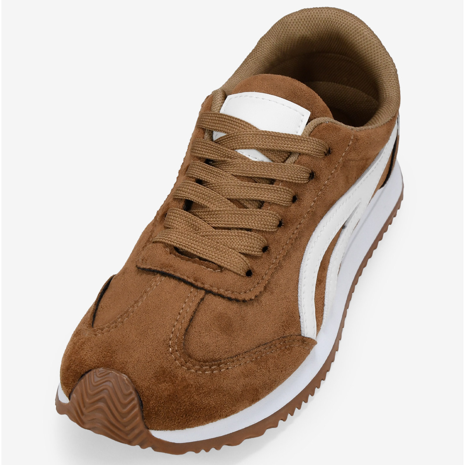 Zapatillas deportivas marrones con cordones