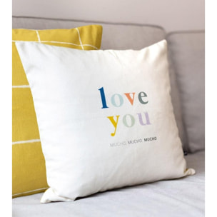 Funda cojín "Love you mucho"
