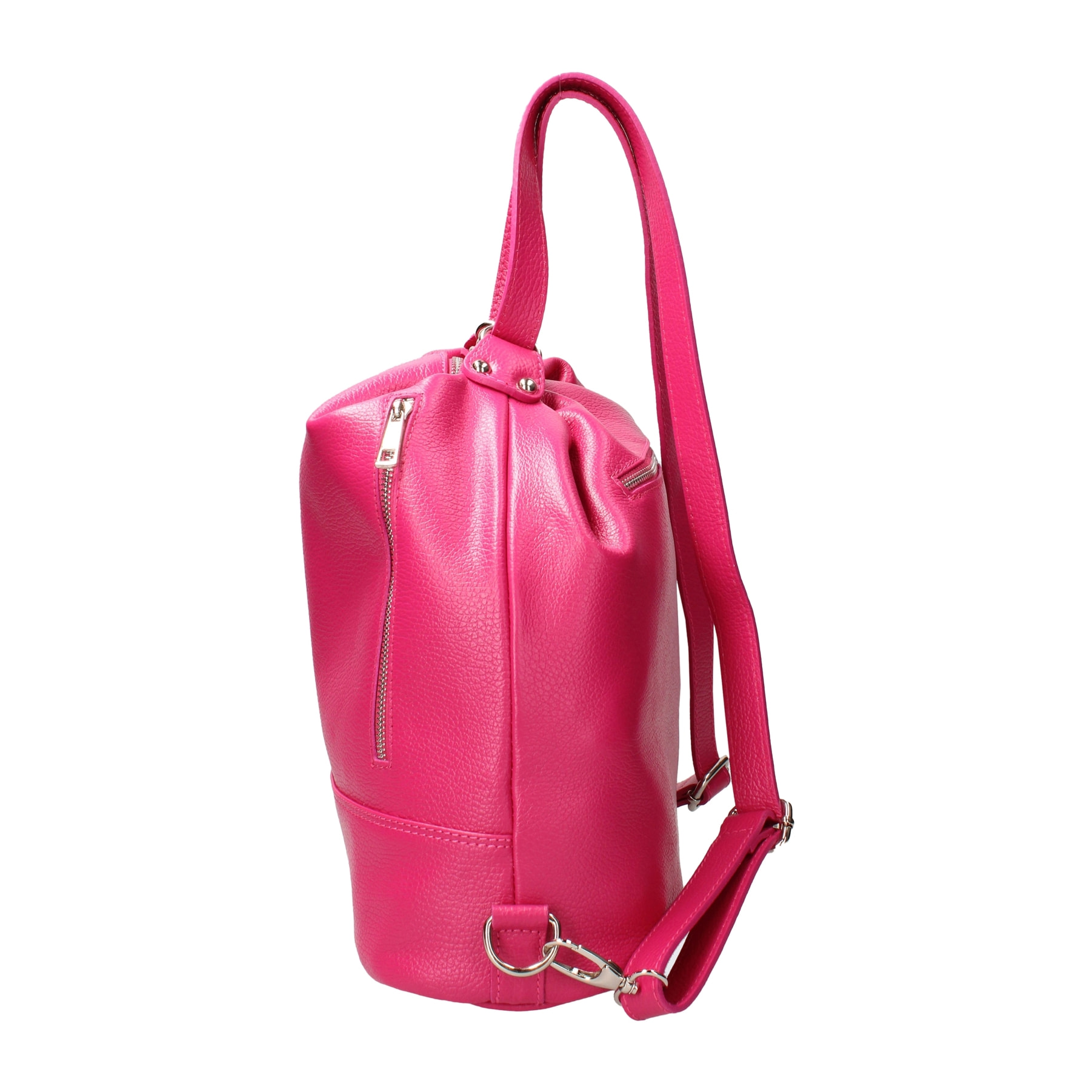 Borsa a spalla convertibile in zaino Anjelica da donna In Vera pelle Made in Italy 33x31x12 cm