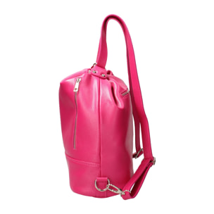 Borsa a spalla convertibile in zaino Anjelica da donna In Vera pelle Made in Italy 33x31x12 cm