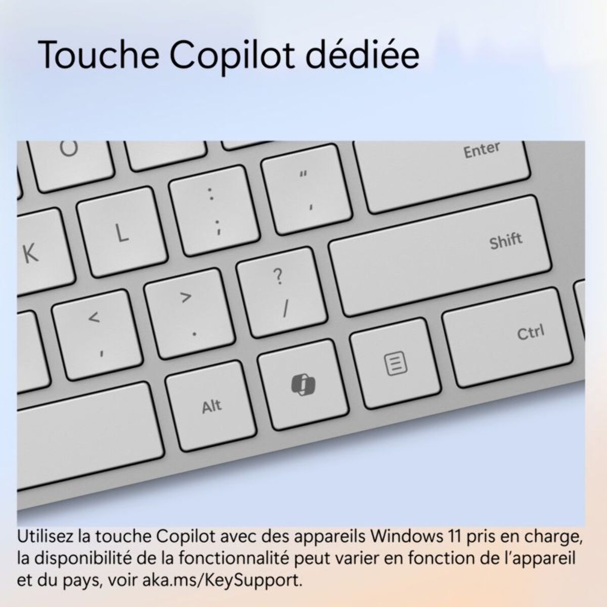 Clavier sans fil MICROSOFT Surface Keyboard 2024 Bluetooth AZERTY