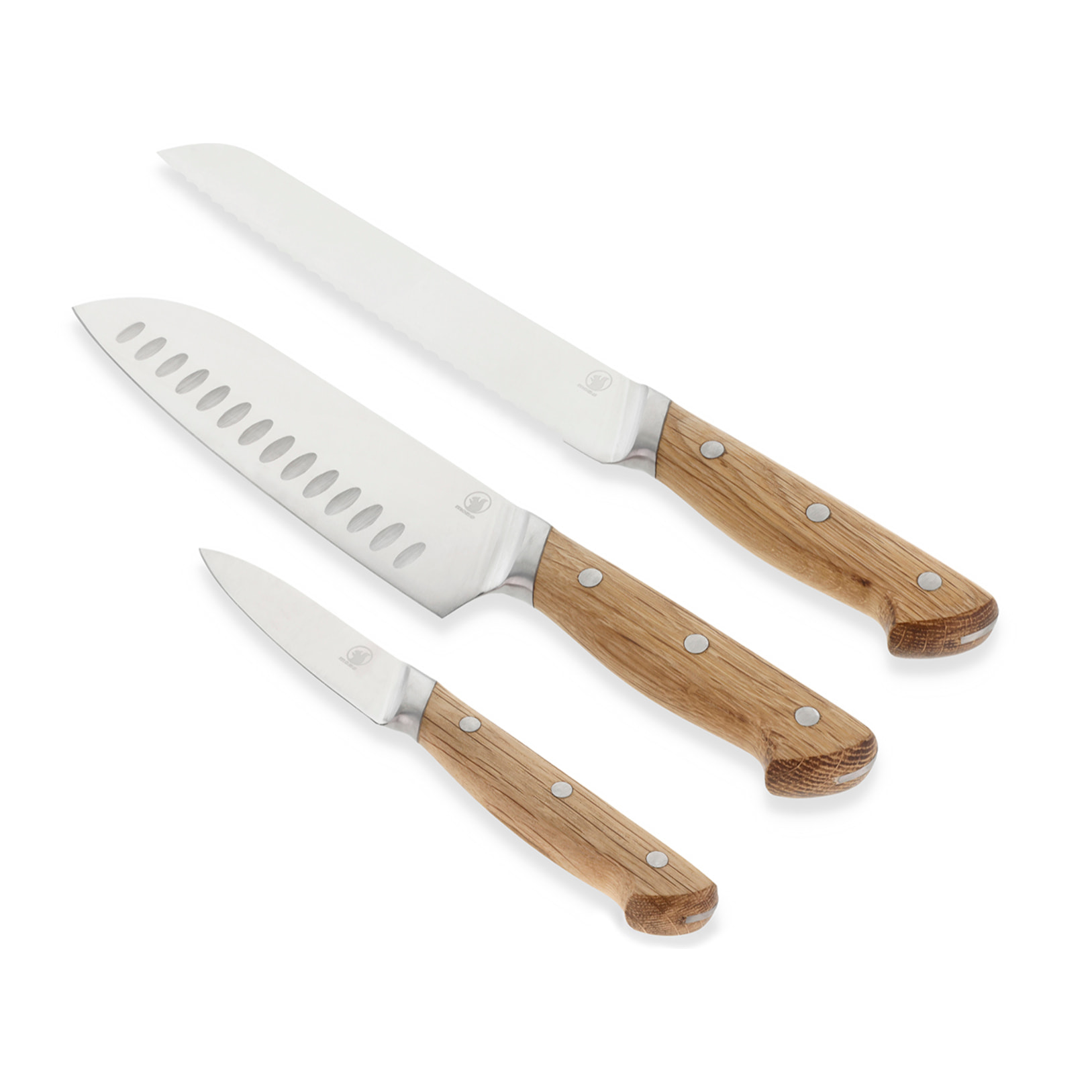 Ensemble de 3 couteaux Foresta en Chêne