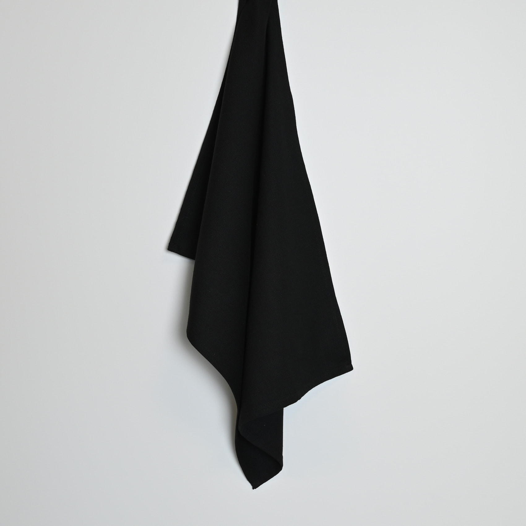 Torchon de cuisine unis en coton - Noir