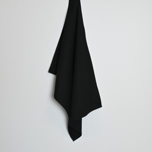 Torchon de cuisine unis en coton - Noir