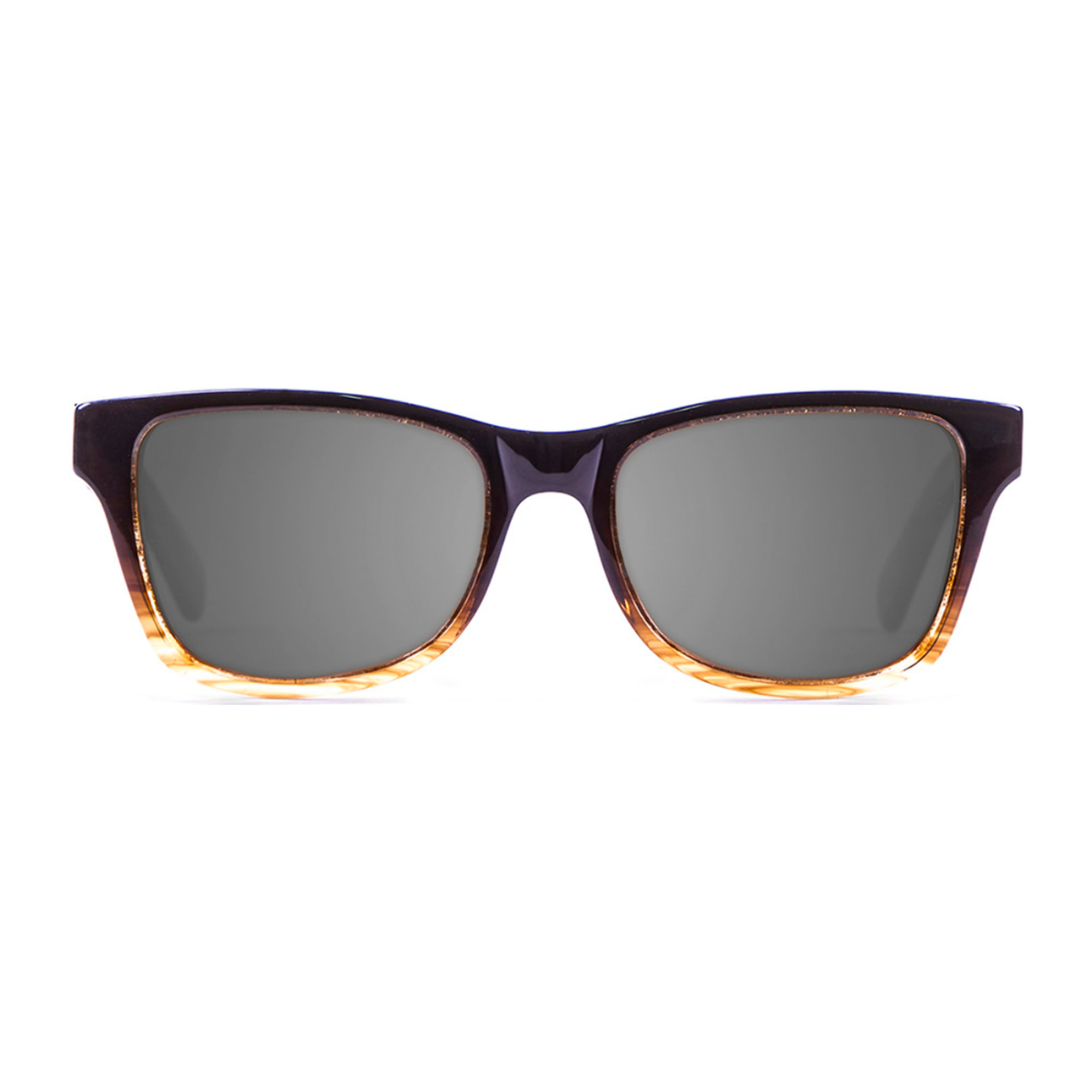 Gafas de sol LENOIR MARIUS - Negro brillante y rayada, patilla de ébano y plata / Gris