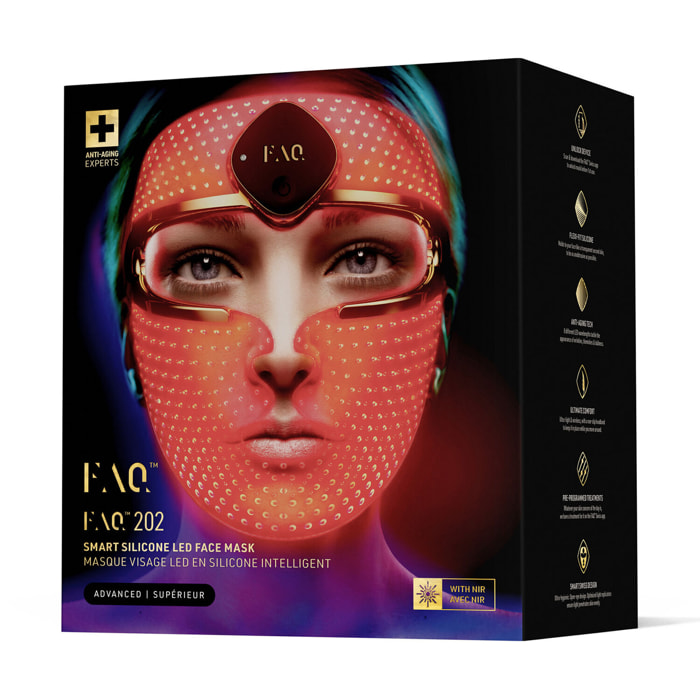 FAQ™ 202 - Masque LED Avancé Visage - 8 Leds